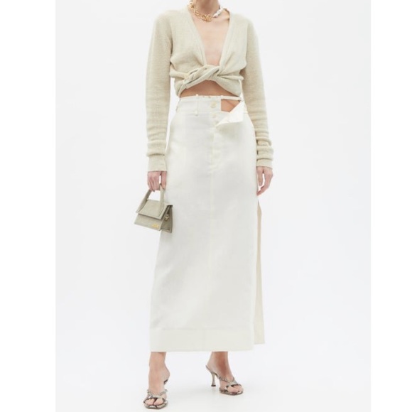 Jacquemus light-beige Terraio skirt size 38 = US 6 - Picture 3 of 9